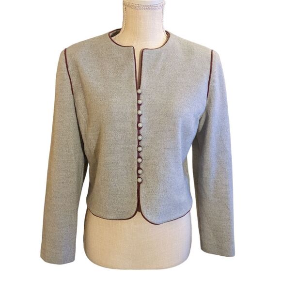 🤩 Leslie Fay gray vintage jacket size 14 🤩 2‎ for $20 - Picture 1 of 8